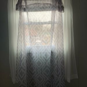Sheer Curtain - Gray & White